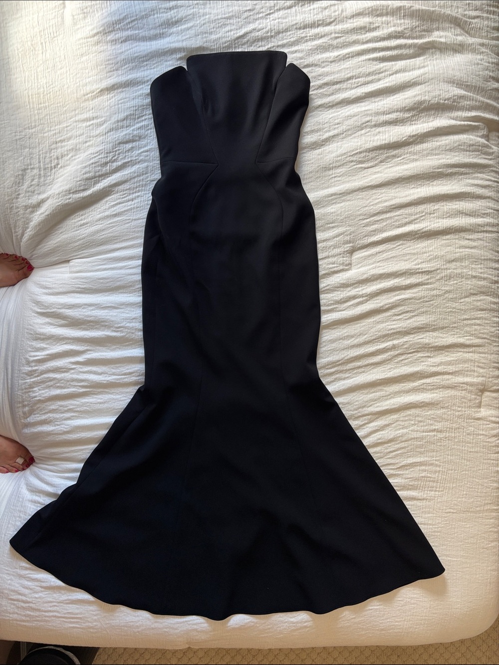 Jill Stuart Black Strapless Mermaid Gown
